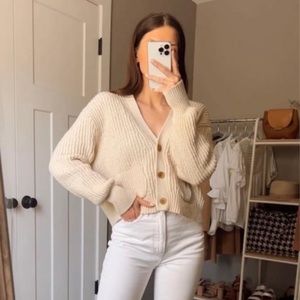 JCrew cropped cardigan